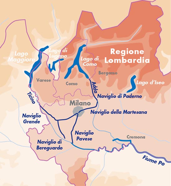 The Lombardy canal system